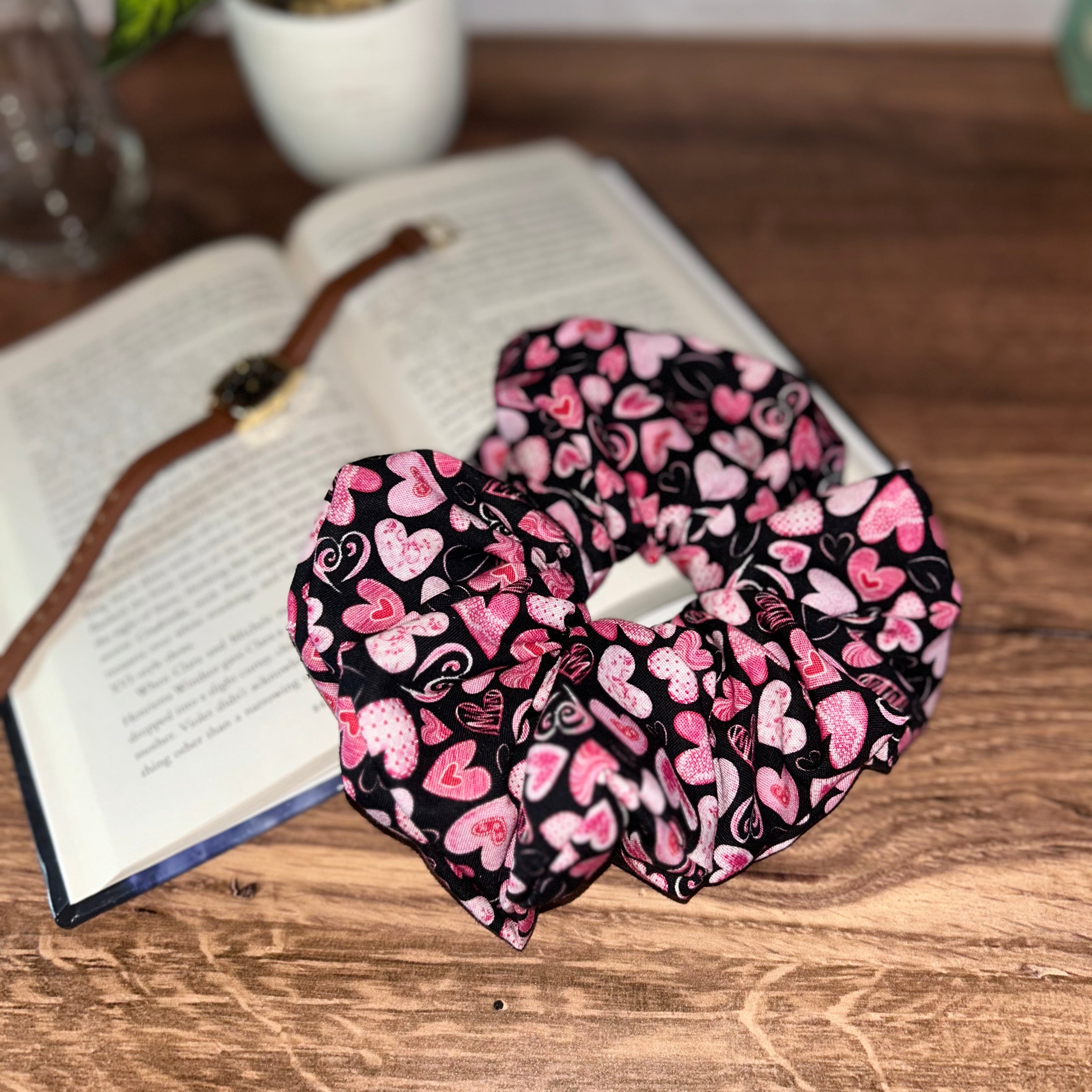 Bubblegum Hearts Scrunchie