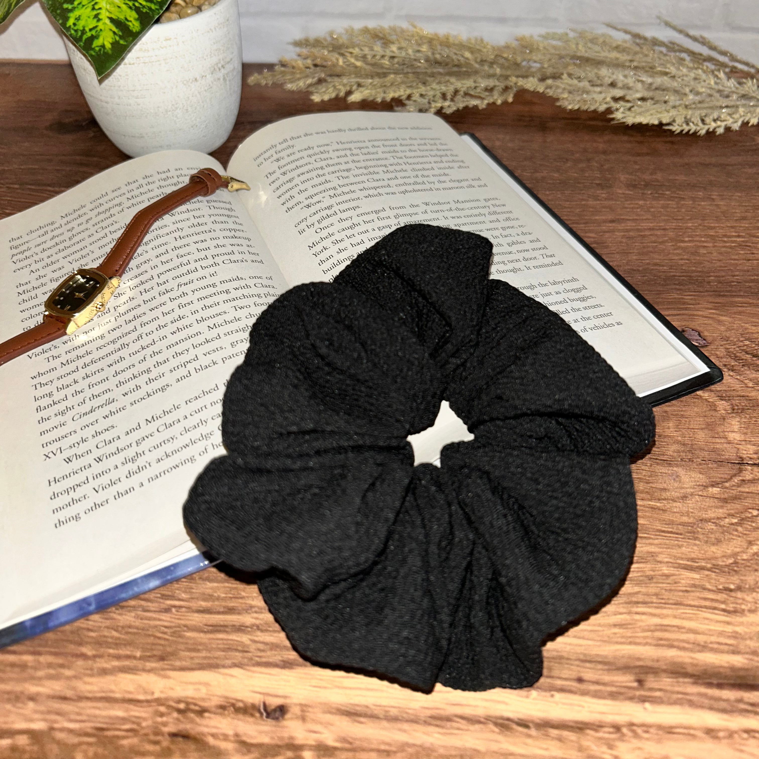 Black Bullet Scrunchie