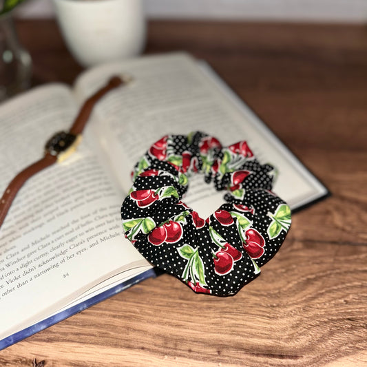 Cherries Scrunchie- Happy Accident