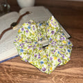 Purple Floral Scrunchie